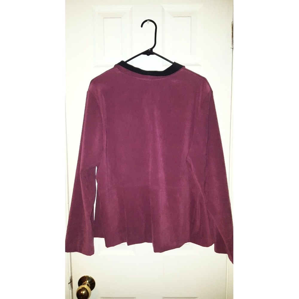 Red Velvet Button Up - Picture 2 of 2